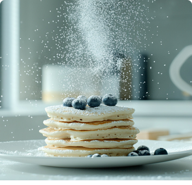 Fluffy Jaca pancakes