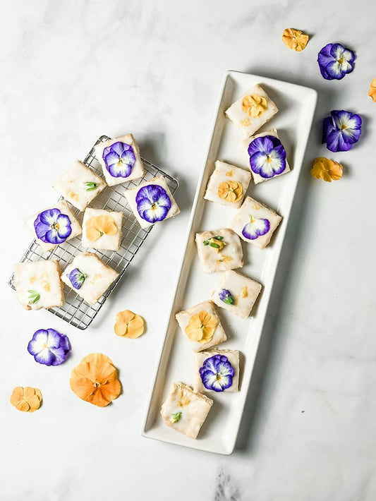 Lavender Lemon Bars with Jaca
