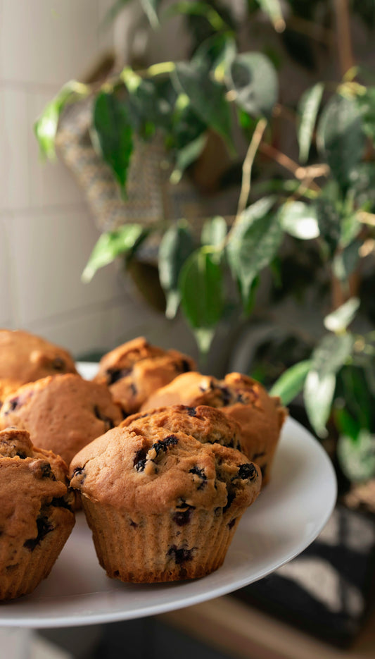 Blueberry Crumb Muffins with Jaca