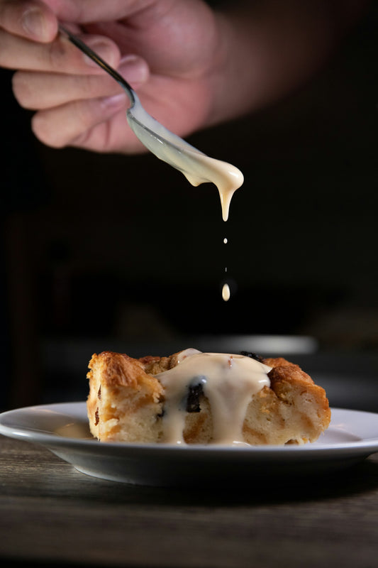 Old-Fashioned Bread Pudding with Jaca Caramel Sauce