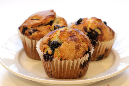 Brown Butter Blueberry Muffins with Jaca