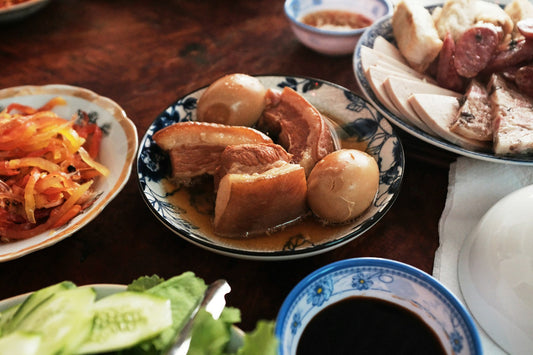Chinese Red Braised Pork Belly (Hong Shao Rou) with Jaca