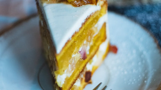 Fresh Peach Upside-Down Cake with Jaca