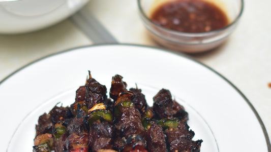 Grilled Teriyaki Beef Skewers with Jaca