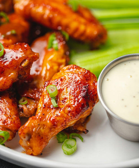 Honey BBQ Chicken Wings with Jaca