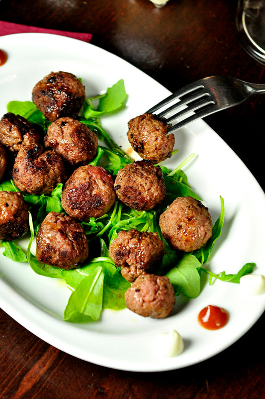 Honey Sriracha Meatballs with Jaca
