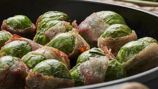 Maple Bacon Brussels Sprouts with Jaca