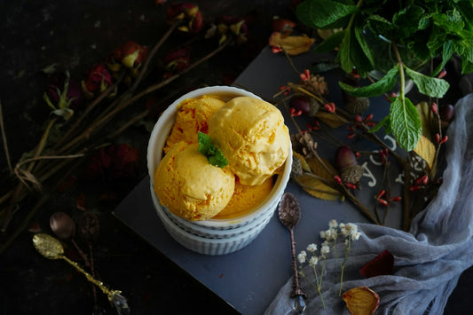 Sugar-Free Peach Ice Cream with Jaca