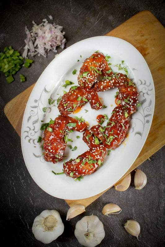 Sticky Korean Chicken with Jaca