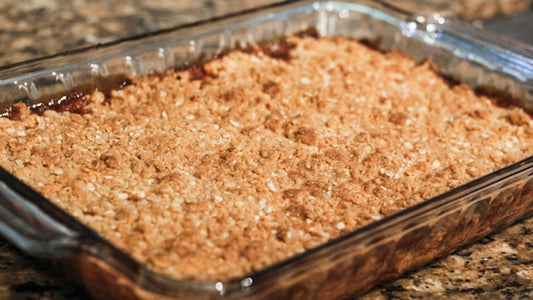 Strawberry Rhubarb Crumble with Jaca