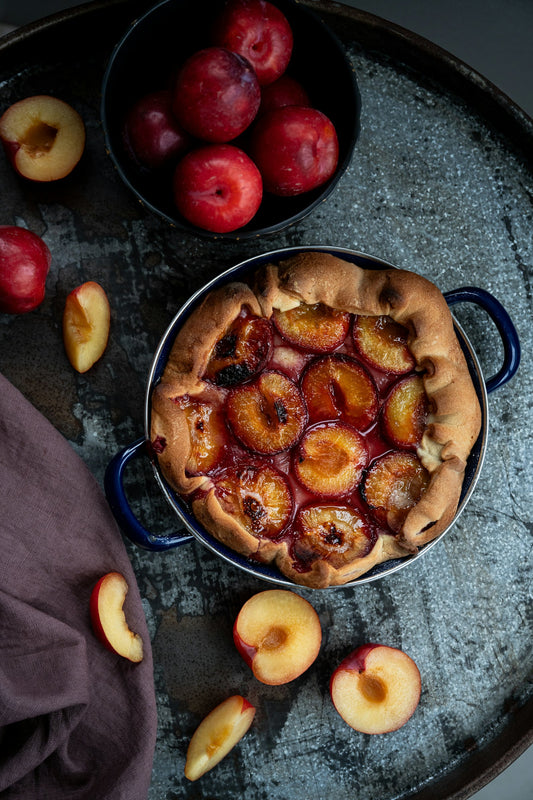 Sugar-Free Plum Torte with Jaca